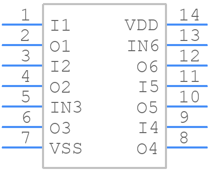 MC14106BDTR2G - onsemi - PCB symbol