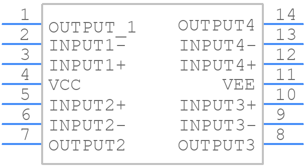 MC33174DR2G - onsemi - PCB symbol