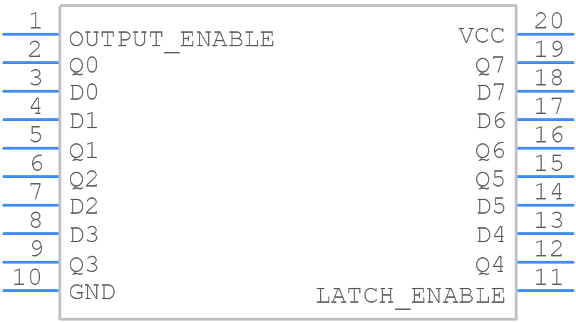 MC74HC373ADWG - onsemi - PCB symbol