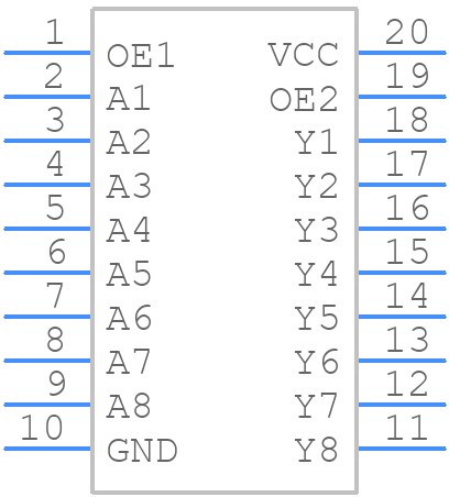 MC74HC540ADWG - onsemi - PCB symbol