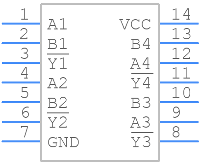 MC74VHC132DG - onsemi - PCB symbol