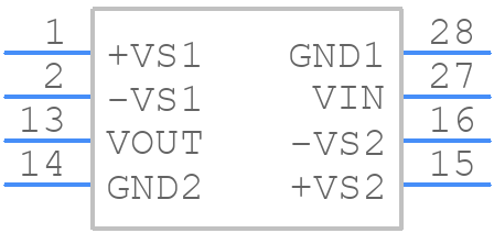 ISO124U - Texas Instruments - PCB symbol