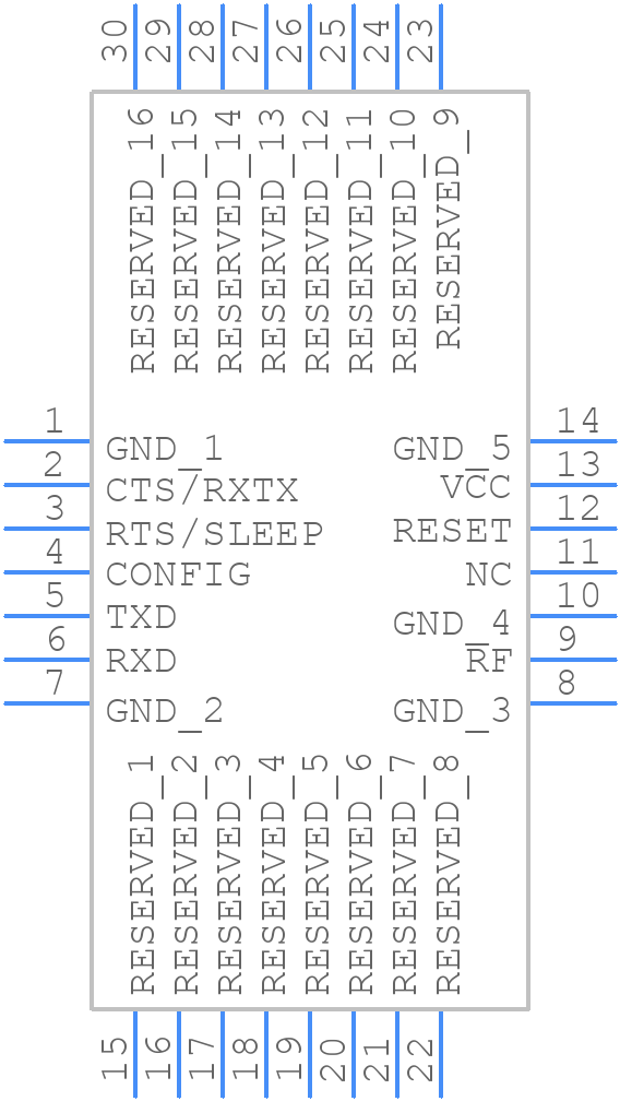 RC1190-RC232 - RADIOCRAFTS - PCB symbol
