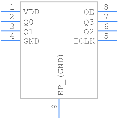 NB3L553MNR4G - onsemi - PCB symbol
