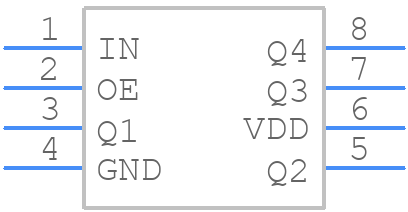 NB3N2304NZDTG - onsemi - PCB symbol