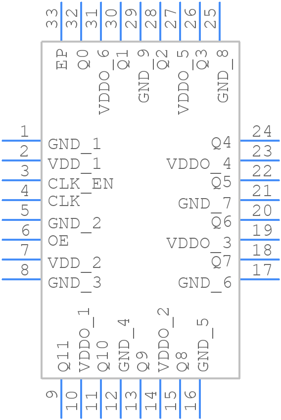 NB3V8312CMNG - onsemi - PCB symbol