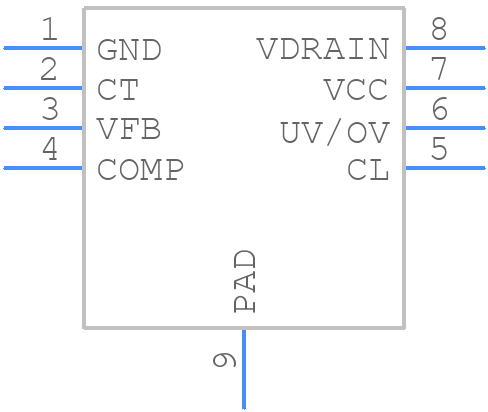 NCP1032AMNTXG - onsemi - PCB symbol