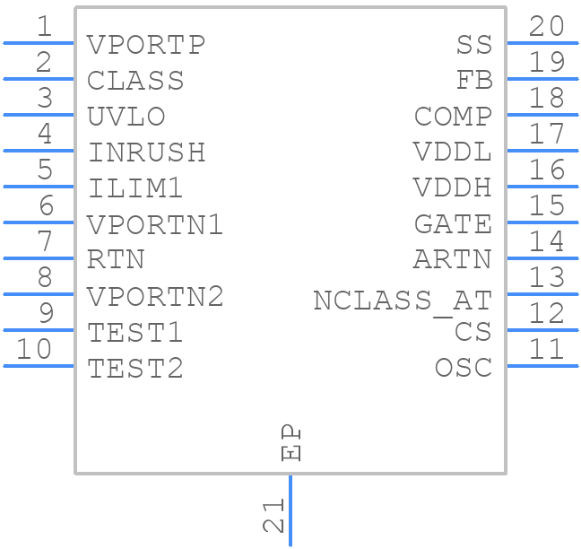 NCP1081DEG - onsemi - PCB symbol