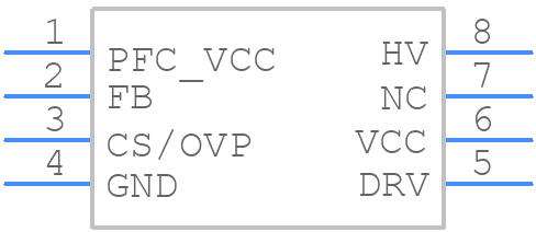 NCP1230D65R2G - onsemi - PCB symbol