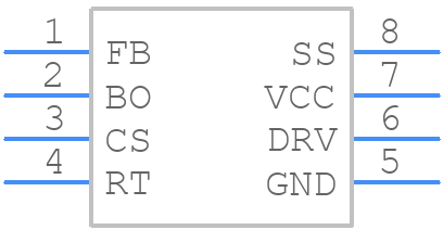 NCP1252BDR2G - onsemi - PCB symbol