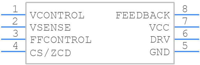 NCP1611BDR2G - onsemi - PCB symbol