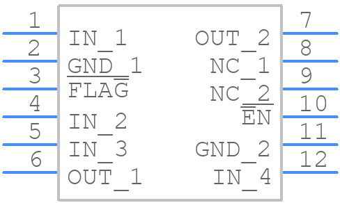 NCP348AEMTTBG - onsemi - PCB symbol