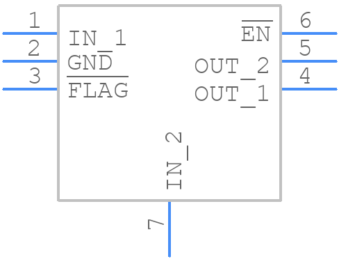 NCP349MNTBG - onsemi - PCB symbol