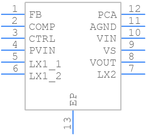 NCP5030MTTXG - onsemi - PCB symbol