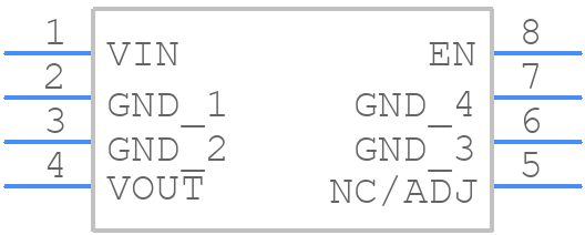 NCP5500DADJR2G - onsemi - PCB symbol