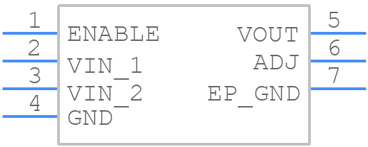 NCP5661MNADJT2G - onsemi - PCB symbol