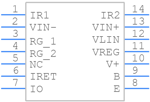 XTR112UA - Texas Instruments - PCB symbol