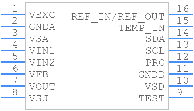 PGA309AIPWT - Texas Instruments - PCB symbol