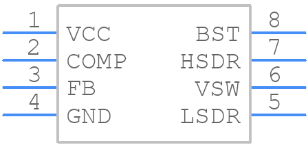 NCV3020ADR2G - onsemi - PCB symbol