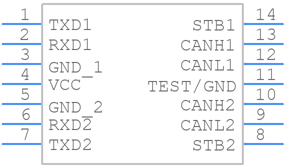 NCV7441D20G - onsemi - PCB symbol