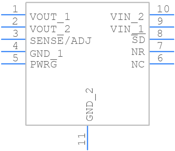 NCV8537MN330R2G - onsemi - PCB symbol