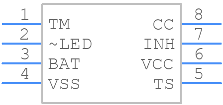BQ2002ESN - Texas Instruments - PCB symbol