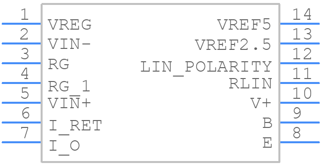 XTR106U - Texas Instruments - PCB symbol
