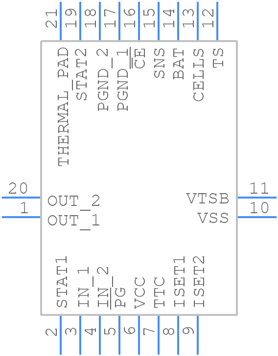 BQ24103ARHLT - Texas Instruments - PCB symbol