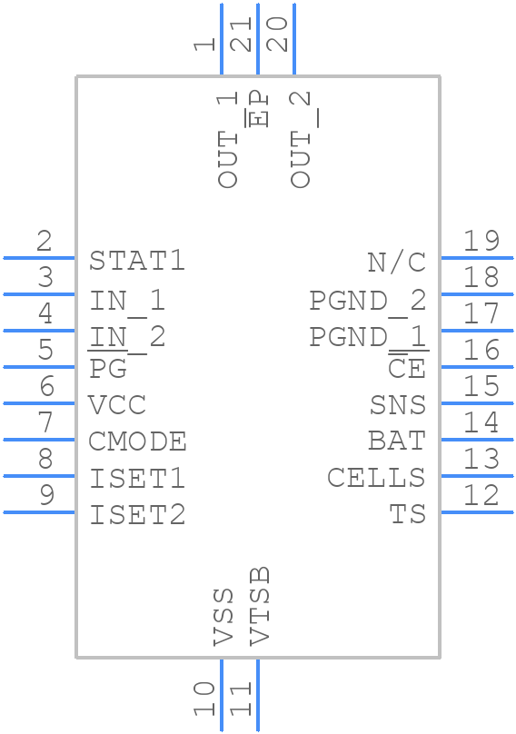 BQ24113ARHLT - Texas Instruments - PCB symbol