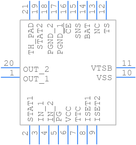 BQ24120RHLT - Texas Instruments - PCB symbol