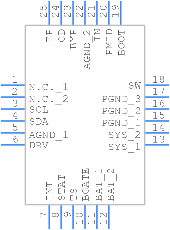 BQ24272RGET - Texas Instruments - PCB symbol