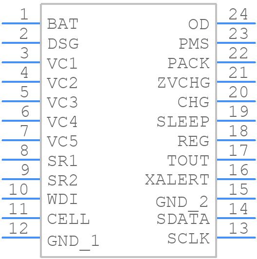BQ29312APW - Texas Instruments - PCB symbol