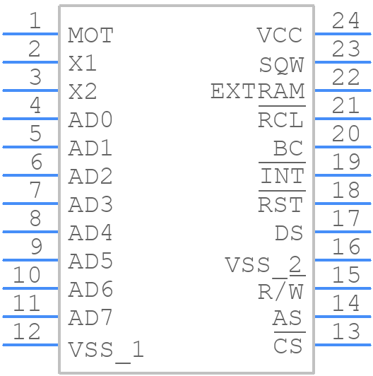 BQ3285ES - Texas Instruments - PCB symbol