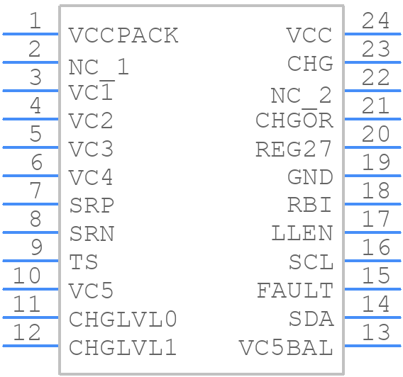 BQ33100PW - Texas Instruments - PCB symbol