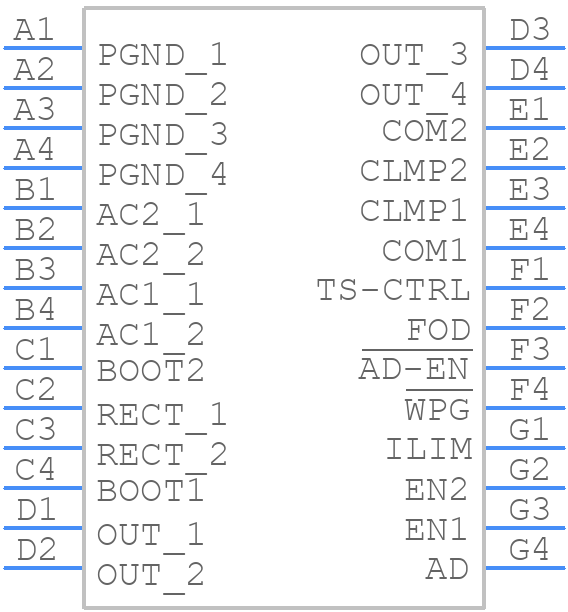 BQ51010BYFPT - Texas Instruments - PCB symbol