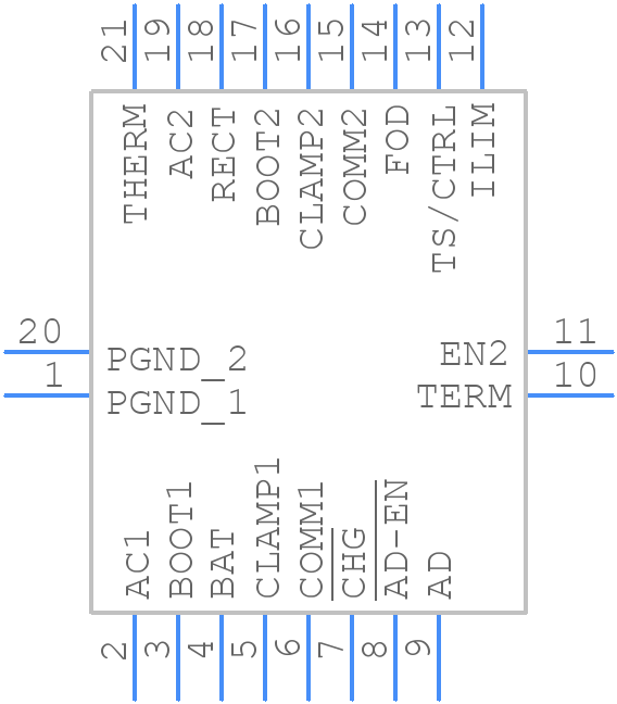 BQ51050BRHLT - Texas Instruments - PCB symbol