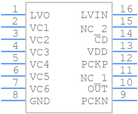 BQ77PL157APW-4225 - Texas Instruments - PCB symbol