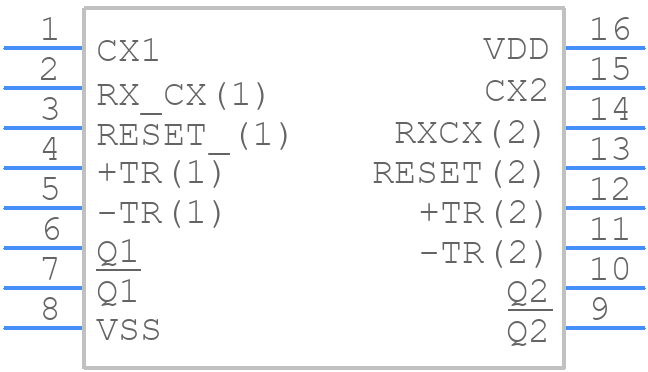 CD14538BPWR - Texas Instruments - PCB symbol
