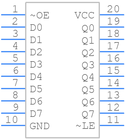 CD74ACT573M - Texas Instruments - PCB symbol