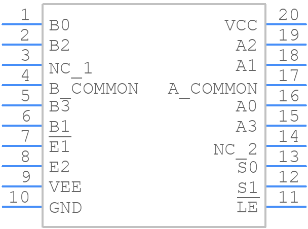 CD74HC4352E - Texas Instruments - PCB symbol