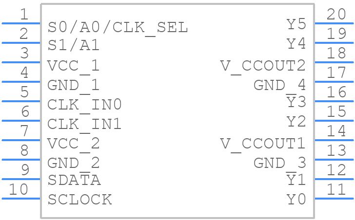 CDCE706PW - Texas Instruments - PCB symbol
