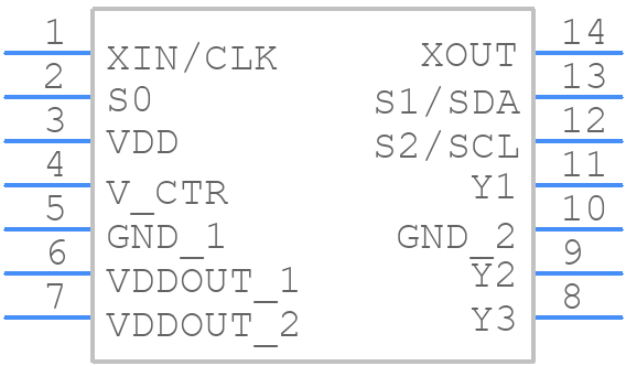 CDCEL913PW - Texas Instruments - PCB symbol