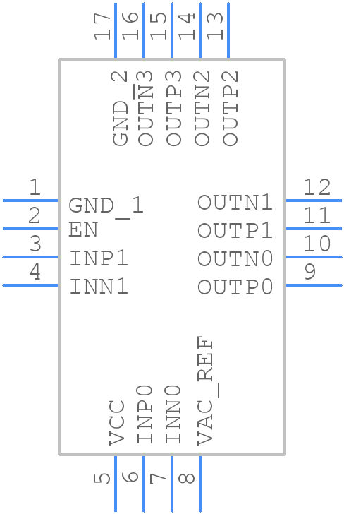 CDCLVD2102RGTT - Texas Instruments - PCB symbol