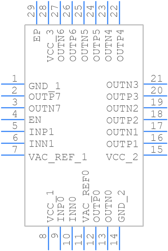 CDCLVD2104RHDT - Texas Instruments - PCB symbol