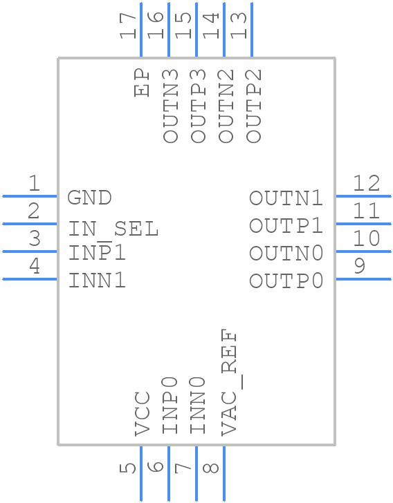 CDCLVP1204RGTT - Texas Instruments - PCB symbol