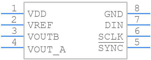 DAC8552IDGKT - Texas Instruments - PCB symbol