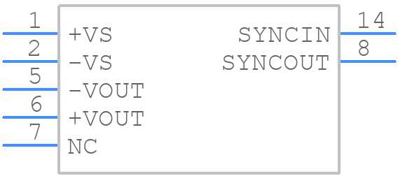 DCP012405BP - Texas Instruments - PCB symbol