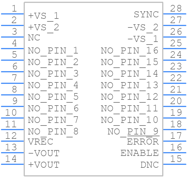 DCR011205U - Texas Instruments - PCB symbol