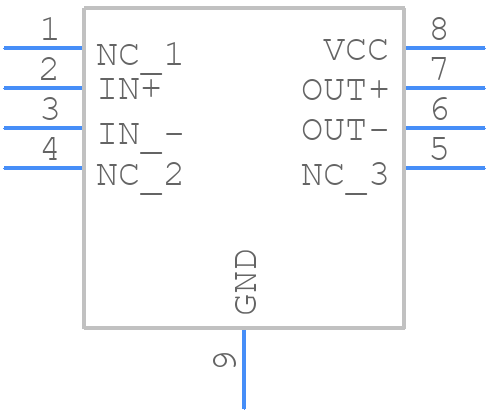 DS10BR150TSD/NOPB - Texas Instruments - PCB symbol