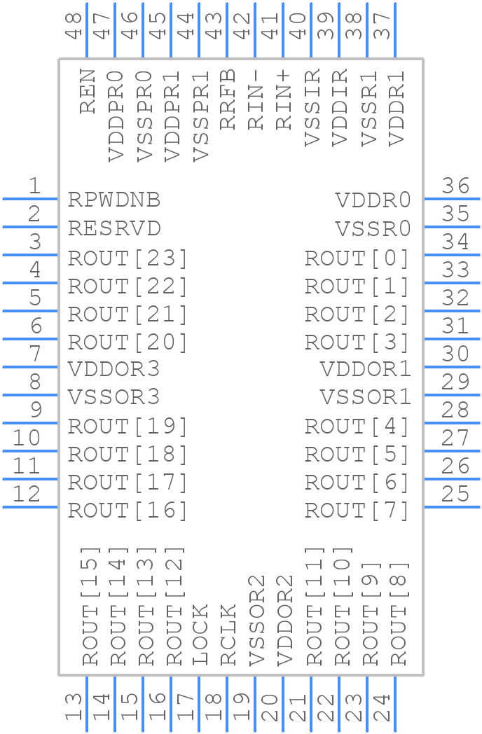 DS90C124QVS/NOPB - Texas Instruments - PCB symbol